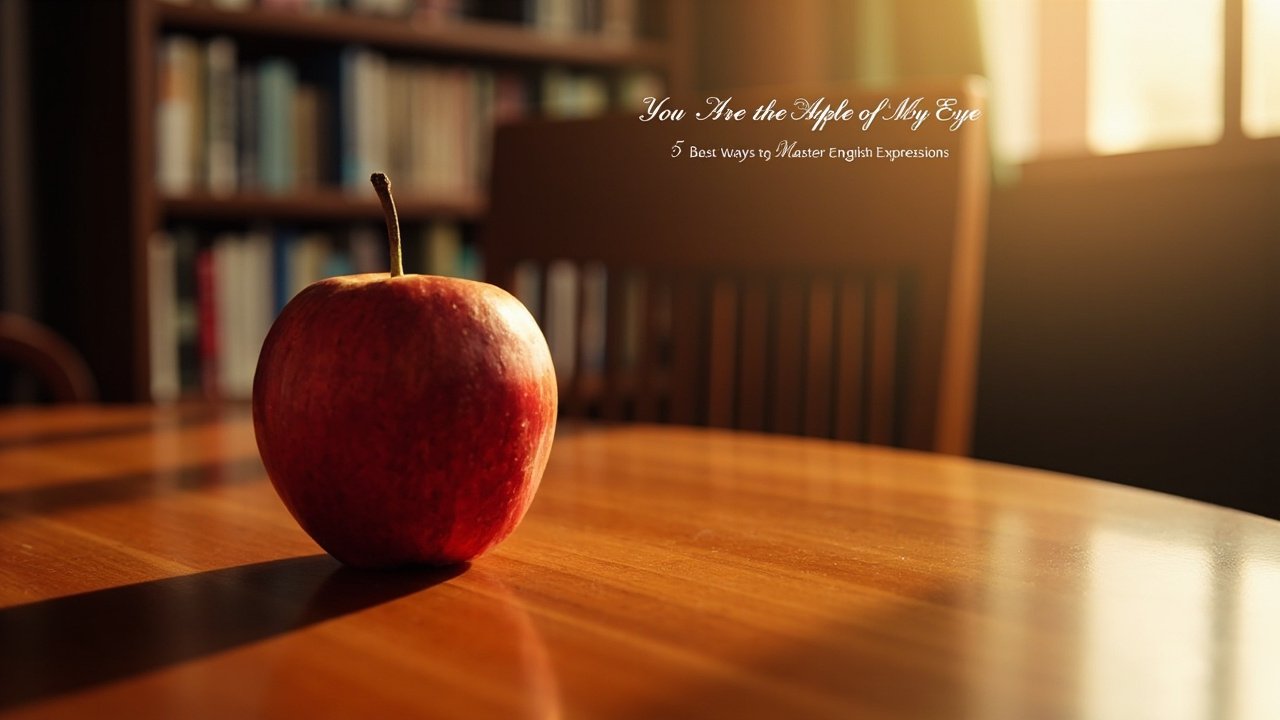You are the apple of my eye Bedeutung: 5 Beste Wege, Englisch Idiome zu lernen