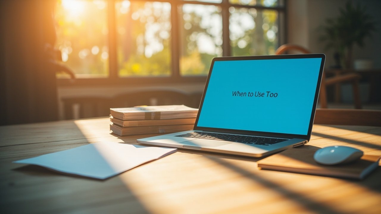 When to Use Too: 5 Practical Tips for English Learners